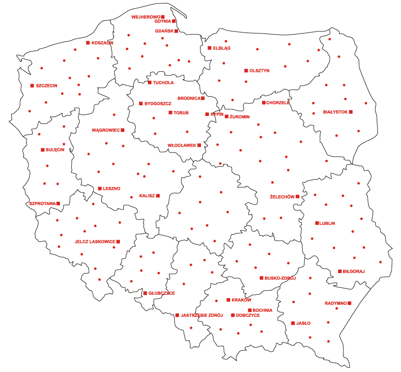 mapa punktów